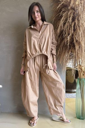 Paloma French Tuck Shirt Honey Bronze